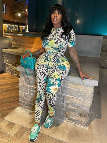 Hipster Printed Women Jumpsuit_4