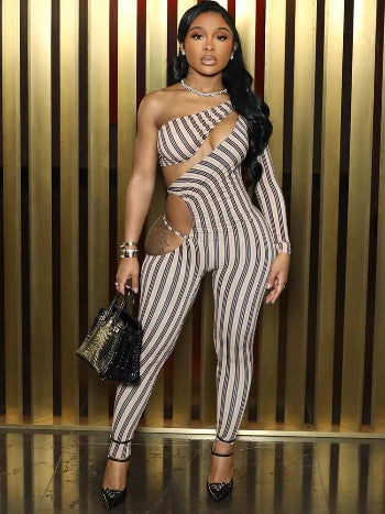 Cut-Out Bodycon Jumpsuit